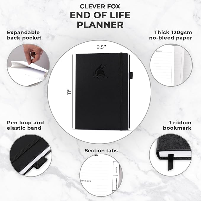 Clever Fox End of Life Planner – Final Arrangements Organizer - Image 2