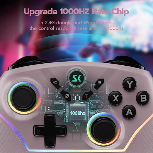 ISHAKO Wireless Gaming Controller – 1000Hz Polling, 1200mAh Battery PC - Image 6
