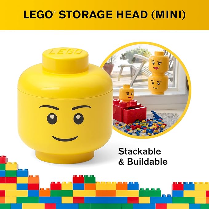 Room Copenhagen, Lego Storage Heads Stackable Storage Container - Image 6