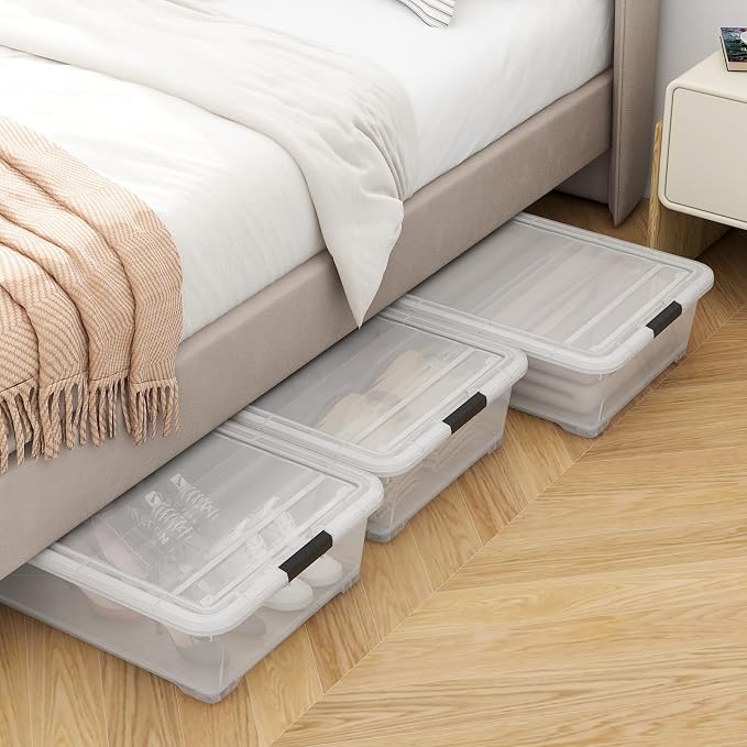 50 Quart Plastic Under Bed Storage Container - Image 4