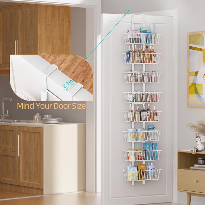 8-Tier Over Door Pantry Organizer - Image 2