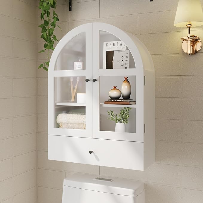 BLANKSPACE Bathroom Curved Wall Cabinet by BLANKSPACE
