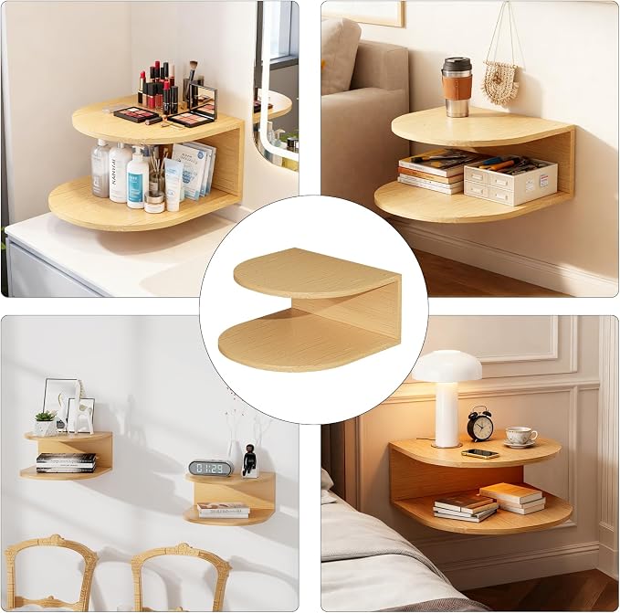 Bamboo Floating Nightstand - Image 5
