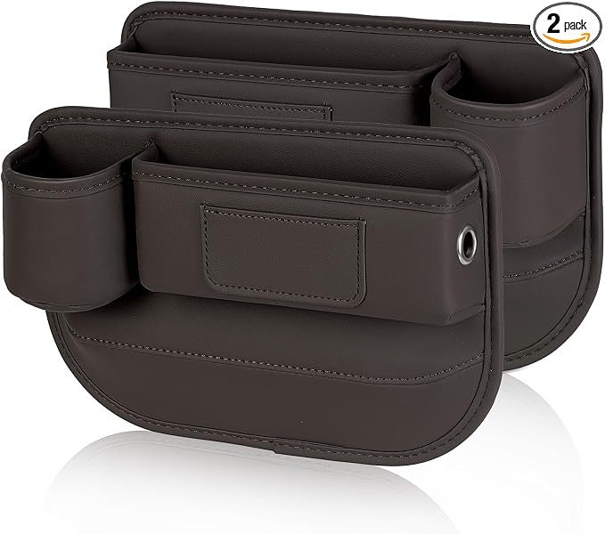 Kwak's 2 Pack Car Seat Gap Filler Organizer by Kwaks