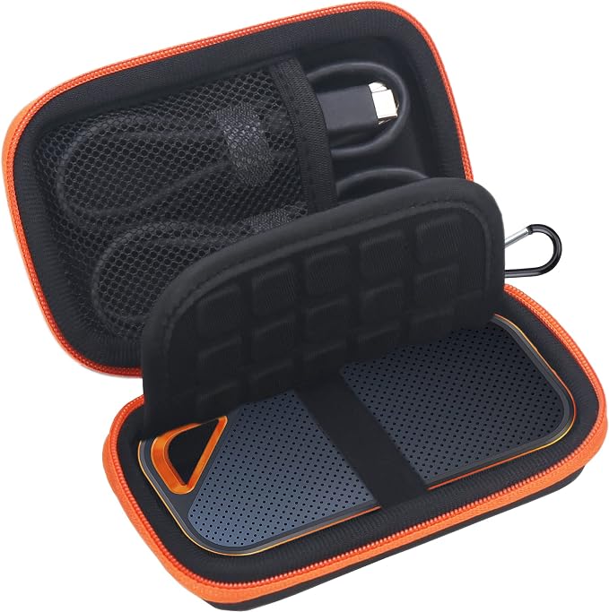 Lacdo Hard Carrying Case for SanDisk Extreme Pro/SanDisk Extreme Portable by Lacdo