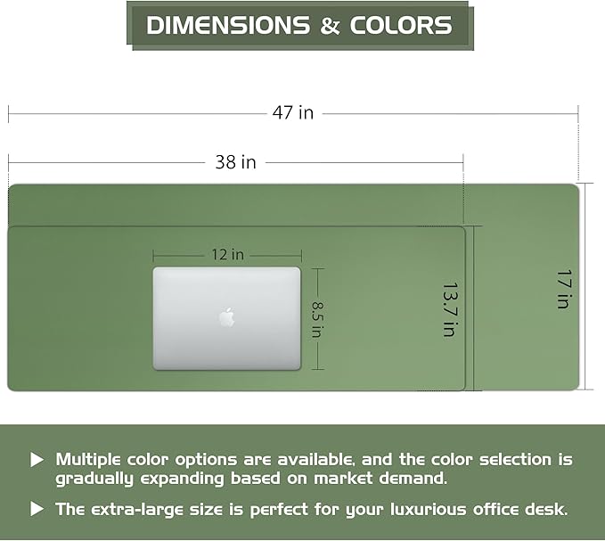 Aothia Leather Desk Pad Protector - Image 3