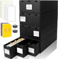 Trading Card Storage Box, Includes 12-600 CT Boxes & 48 Card Dividers, 12000+ by QLOUNI