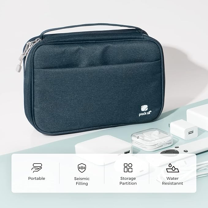 pack all Electronic Organizer Plus, Larger Capcity Cable Organizer Bag - Image 2