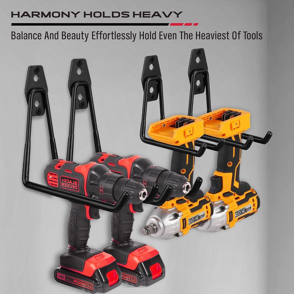 Garage Tool Storage Wall Hook Assortment Set: 15PCS Heavy Duty Large