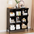 9 Cube Storage Shelf Organizer, Low Book Shelf Bookcase Entryway Table by QieerHior