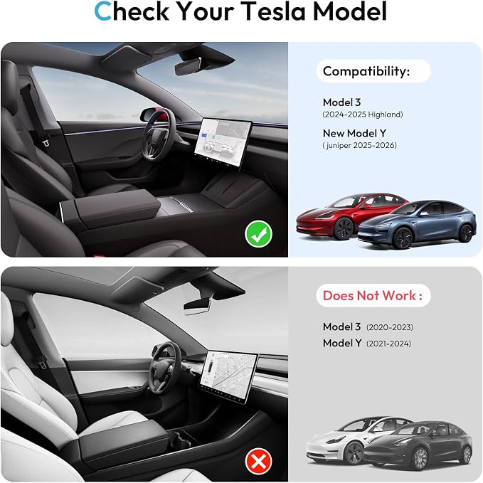 Center Console Organizer Tray for Tesla Model 3 Accessories 2024 2025, Cup - Image 5