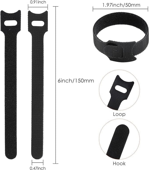 120PCS 6 Inch Reusable Cable Ties Wire Ties Cord Organizer Cable Organizer - Image 2