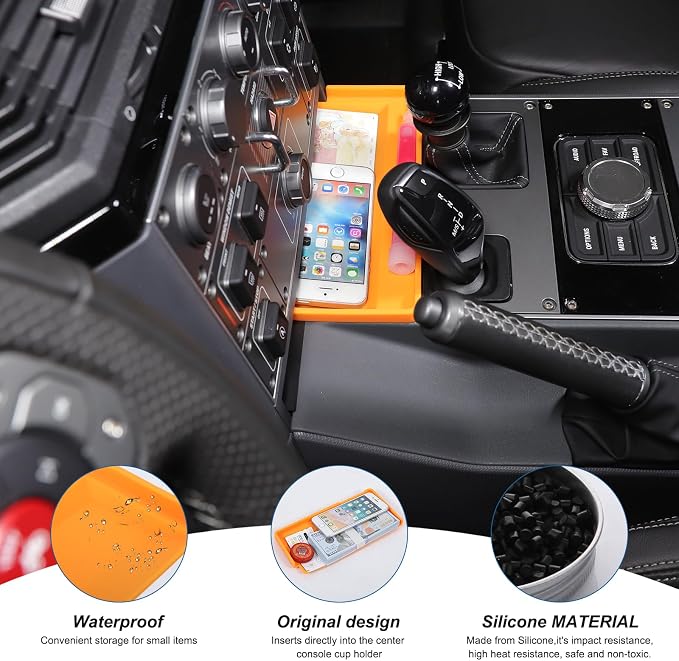 Gear Shift Center Console Front Tray Organizer Compatible - Image 3
