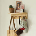 Entrance Coat Rack ，Coat Hooks, Wall-Mounted Wooden Hook Rack, Wall-Mounted by CreatedOn2005