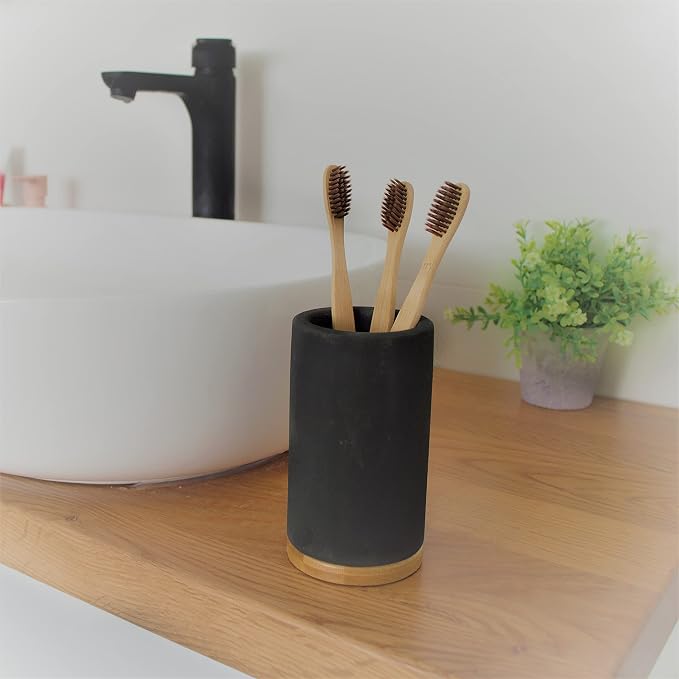 Matani Bamboo Toothbrush Holder Diatomite Tooth Brush Organizer - Image 8
