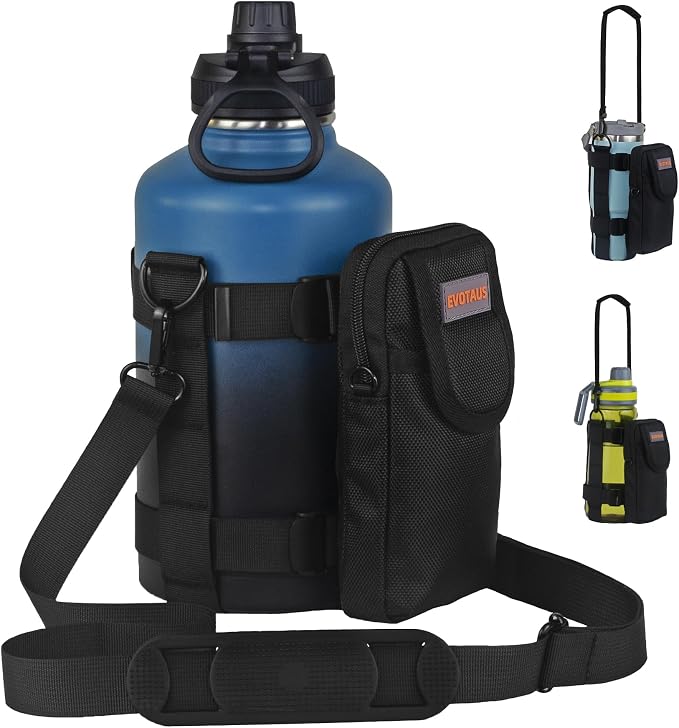 Water Bottle Holder with Strap by Unknown