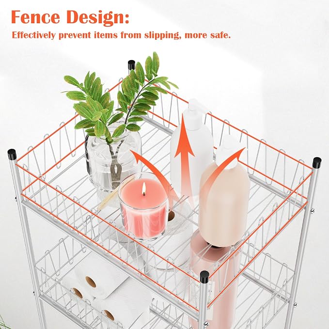 smusei 5 Tier Water Bottle Storage Rack Metal Bottled Water Organizer - Image 4