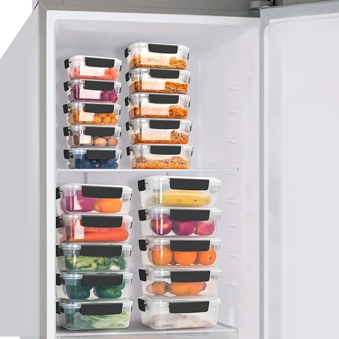 YORY 5 cup Plastic Food Storage Containers - Image 5