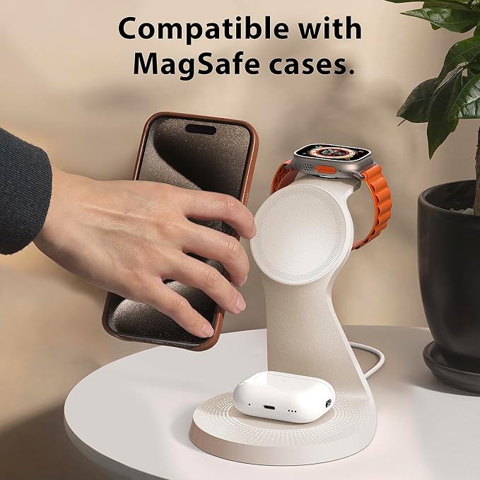 3 in 1 Charging Station for Apple Devices, Mag-Safe Charger Stand Fast Charging - Image 6