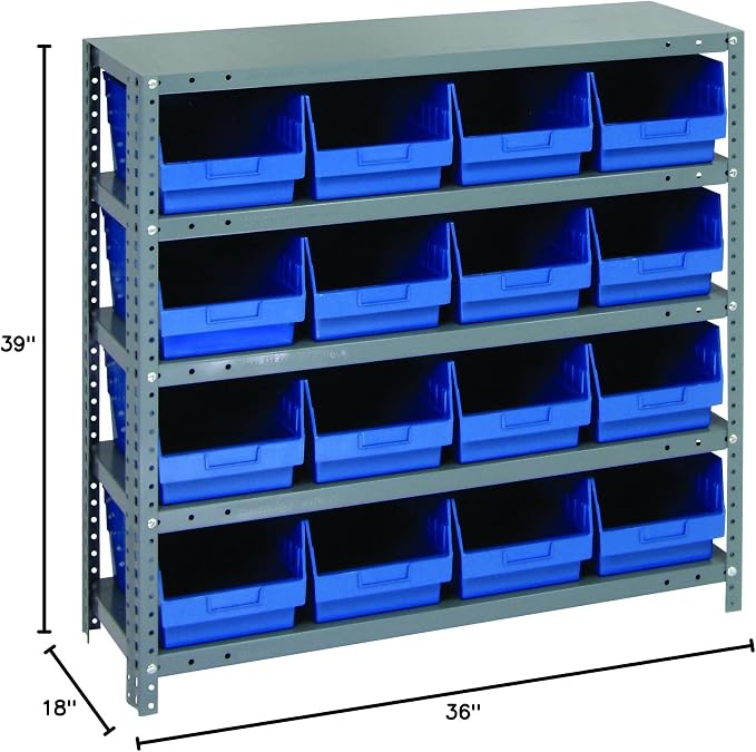 Quantum Storage Systems 1839-208BL Store More Steel Shelving Unit - Image 2