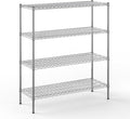 18" Deep x 48" Wide x 54" Height Wire Shelving Kit | 4-Tier | NSF Commercial by Regal+Altair
