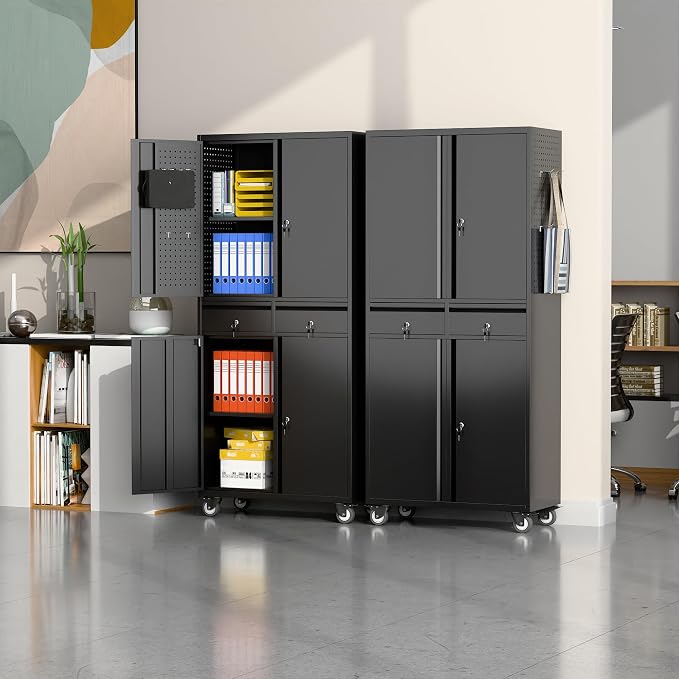 SUXXAN 71" Metal Garage Storage Cabinet - Image 2