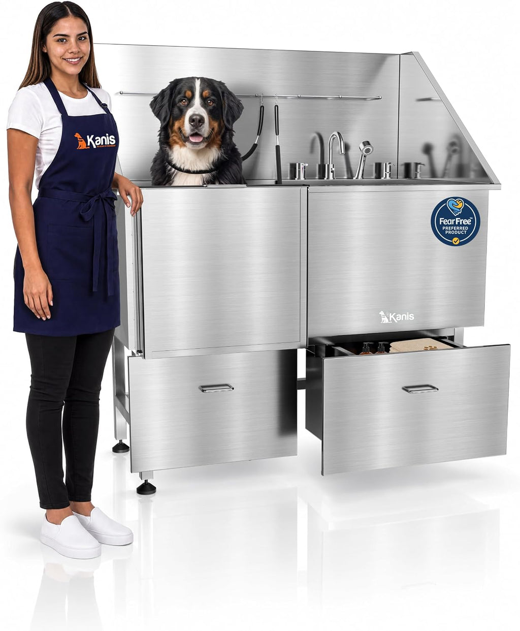 Dog Washing Station 304 Stainless Steel Pets Grooming Tub