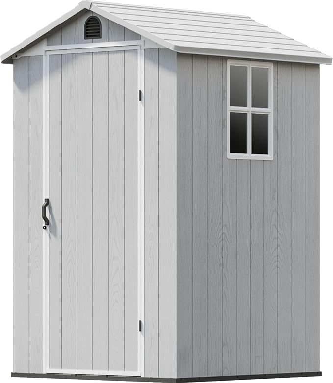 Patiowell 4 x 4 FT Plastic Outdoor Storage Shed - Image 9