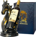 Wine Bottle Holder Wine Racks Tabletop Horse Statue as Home Kitchen Wine Cellar by YINGAVERSAI