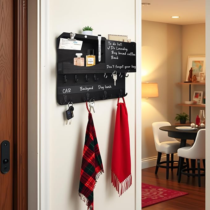 Key Holder for Wall Mount, Farmhouse Mail and Key Holder for Wall Hanger - Image 3