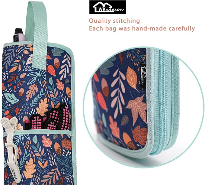 2 Pieces Hair Flat Iron Case Holder Canvas Bag Heat Resistant Curling Iron - Image 5