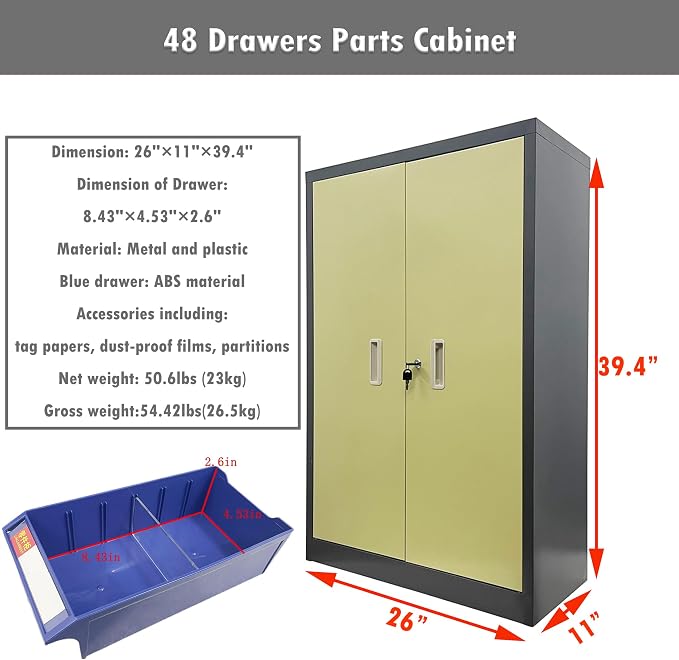 INTSUPERMAI Parts Cabinet 48 Drawers - Image 2