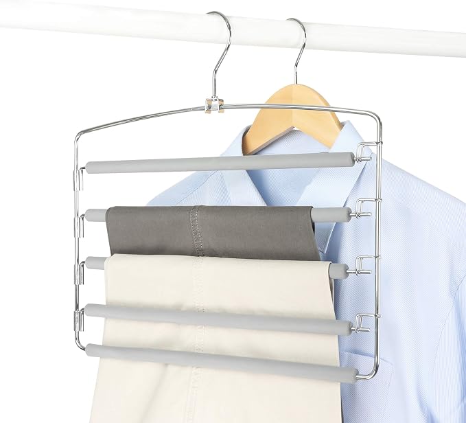 TOPIA HANGER Pants Hangers Space Saving, Non-Slip Foam Padded Organizer Hanger - Image 6