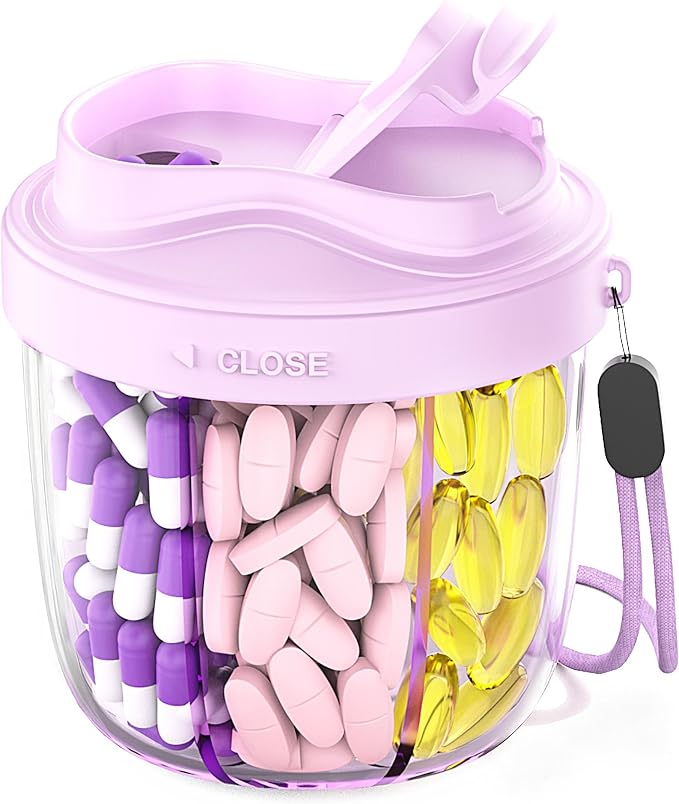 Cute Pill Organizer, Pill Dispenser by NAVIKIA