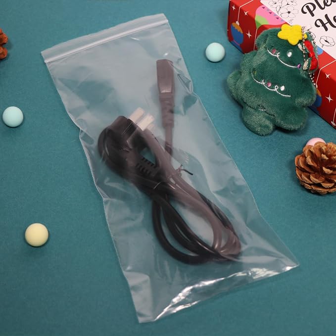 iMailer - 4" x 15" 500 Pack- 2 Mil Resealable Zip Bags- Small Clear Plastic Bags - Image 3