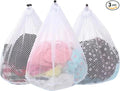 3Pcs Mesh Laundry Bags Washing Machine Mesh Wash Bags Jumbo by OKAKA