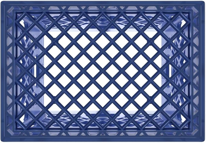 Heavy Duty Plastic Storage Milk Crates, Stackable Utility Organizer Bins - Image 4