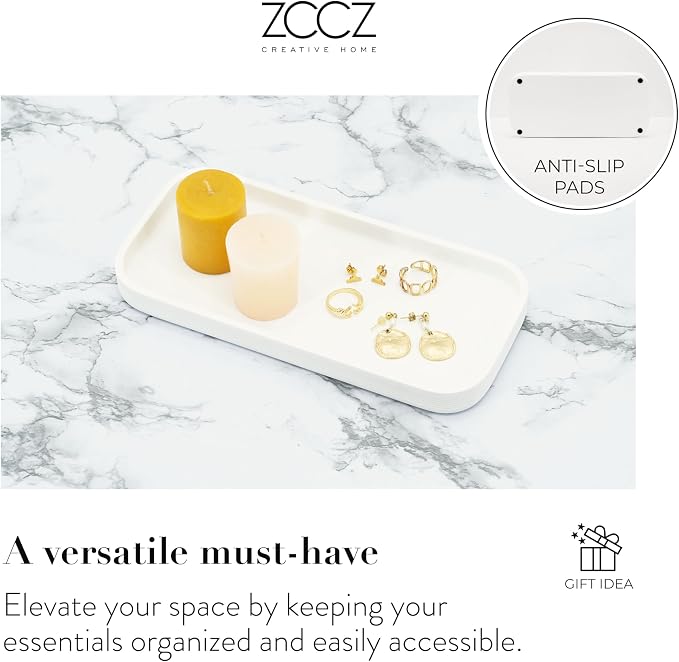 ZCCZ White Bathroom Accessories Set 6 Pieces - Image 7