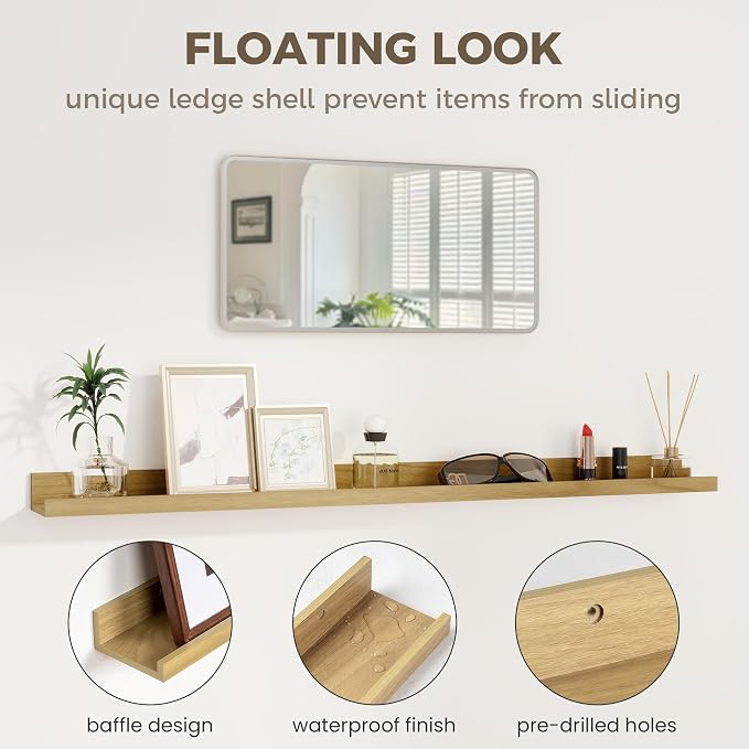 Axeman Oak Floating Shelves - Image 6