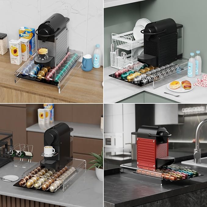 Storage Drawer for Nespresso Original Line， Coffee Pod Holder for Counter - Image 4