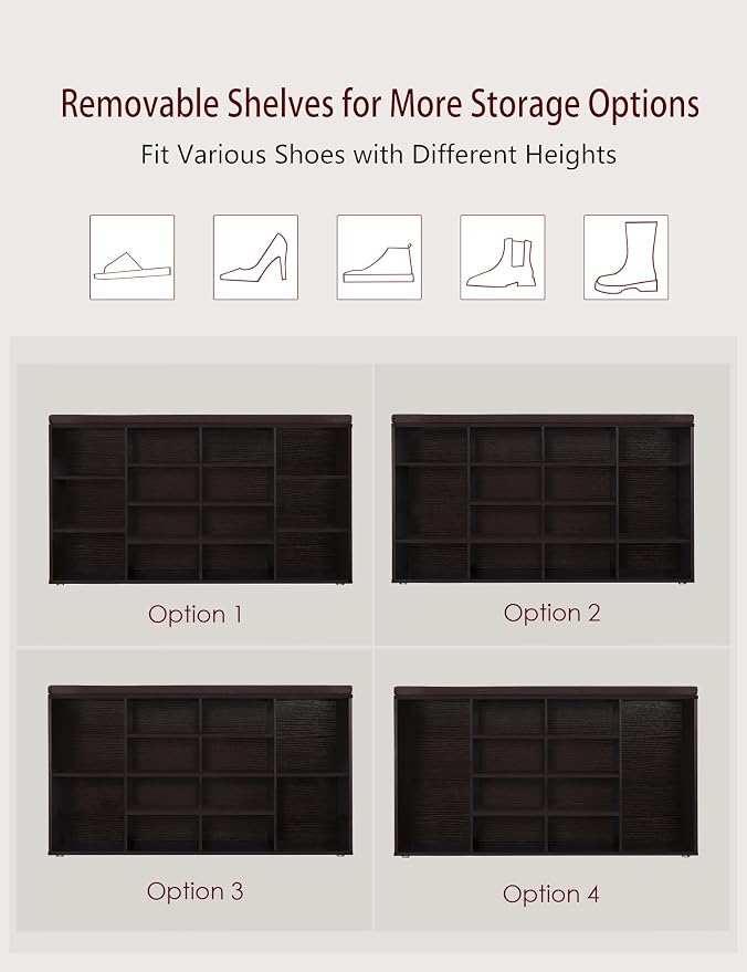 DINZI LVJ Shoe Storage Bench - Image 5