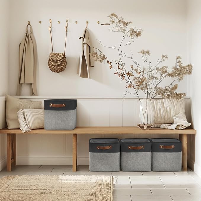Collapsible Fabric Cube Storage Bins 11x11×11 - Image 7