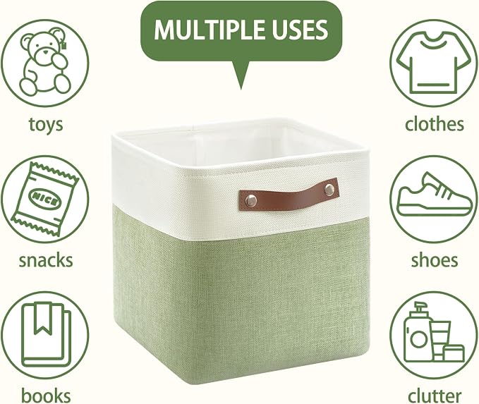 Foldable Storage Cubes 11x11 Inch, Collapsible Storage Basket - Image 5