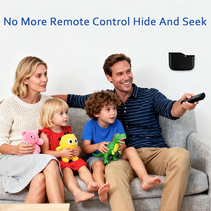 SUNFICON Wall Mount Remote Control Holders 3 Pack Adhesive Media Player - Image 9