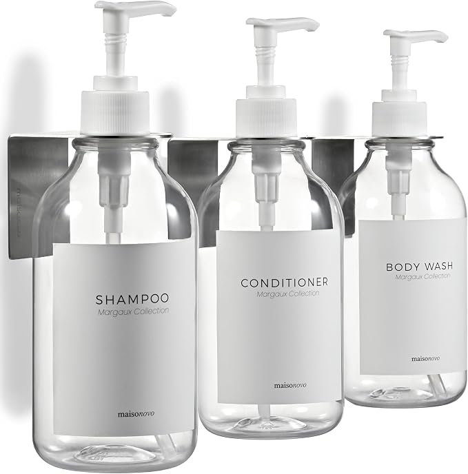 MaisoNovo Shampoo and Conditioner Dispenser by MaisoNovo-TheArtofSustainableLiving