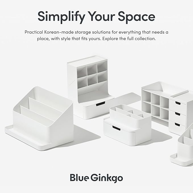 BLUE GINKGO Desk Holder – Korean-Made Office Organizer - Image 6