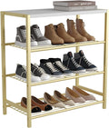 HOMEFORT 4-Tier Shoe Rack, Shoe Storage Shelf, Industrial Shoe Tower, Narrow by HOMEFORT