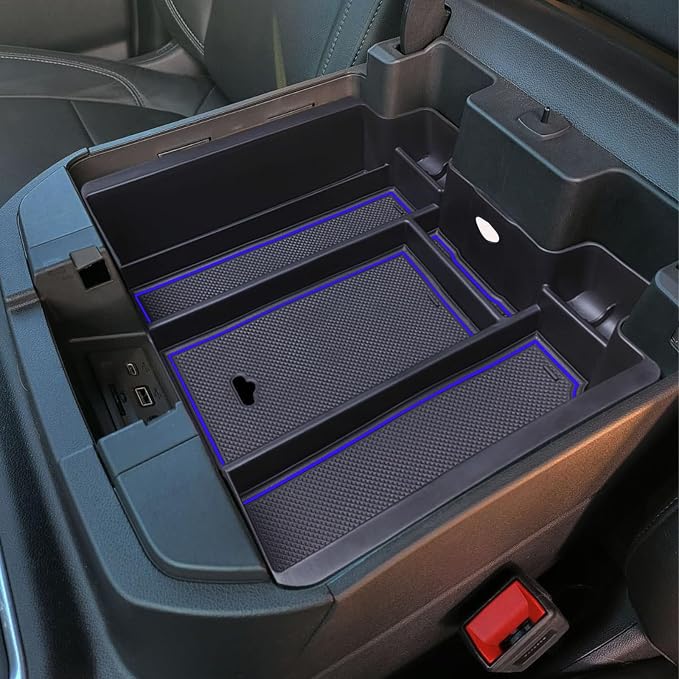 Full Size Center Console Armrest Box Organizer Tray by Zxiaochun
