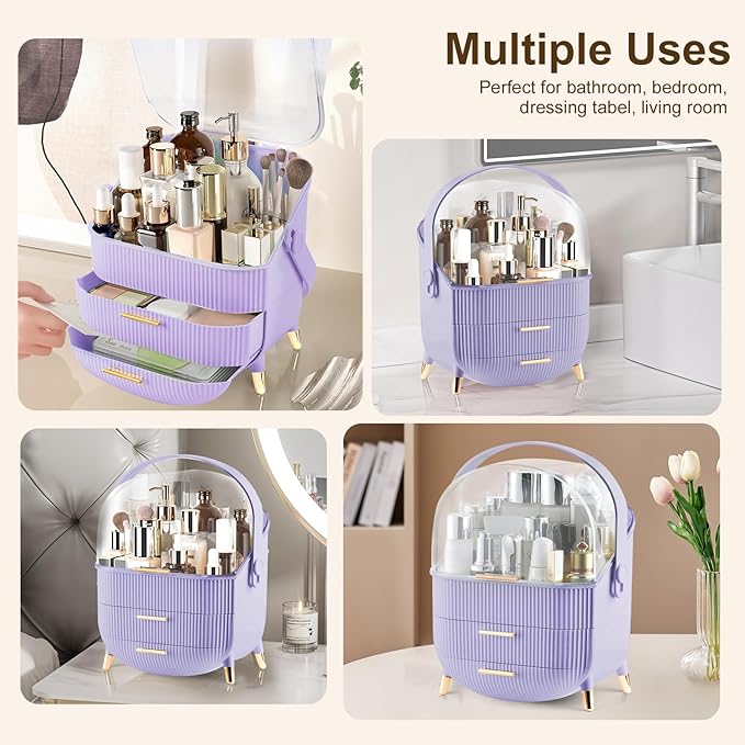 Makeup Organizer for Vanity, Make up Organizers and Storage, Cosmetics Skincare - Image 5