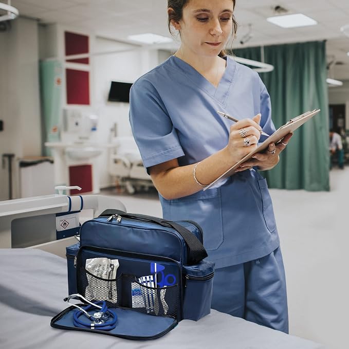 ASA TECHMED Nursing Bag with Compartments – Durable Medical Equipment Shoulder - Image 7